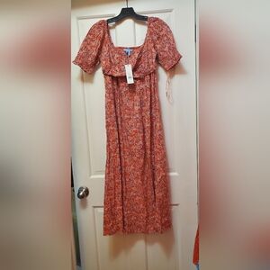 NWT Draper James cotton babydoll midi